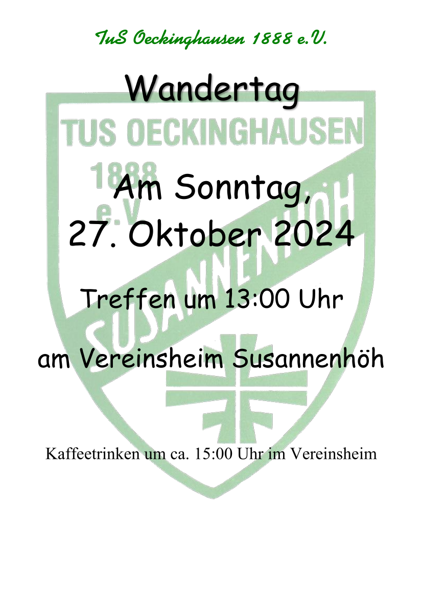 Plakat Wandertag 2024